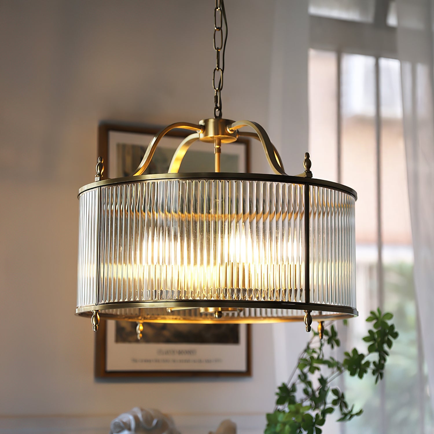 Lambeth Glass Chandelier T1925