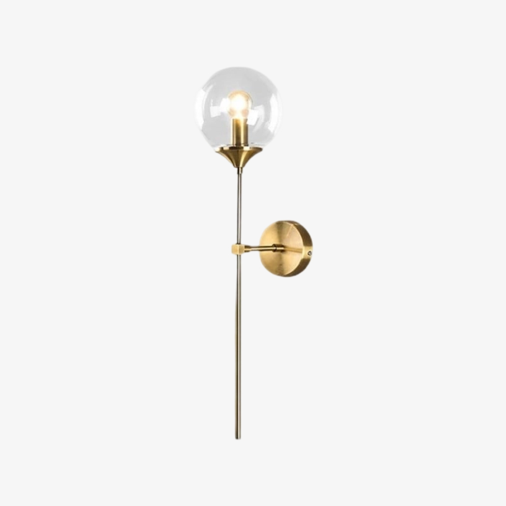 Beanaura Wall Lamp Nordic Glass Ball Metal Design – Modern Indoor Lighting for Living Room T1097