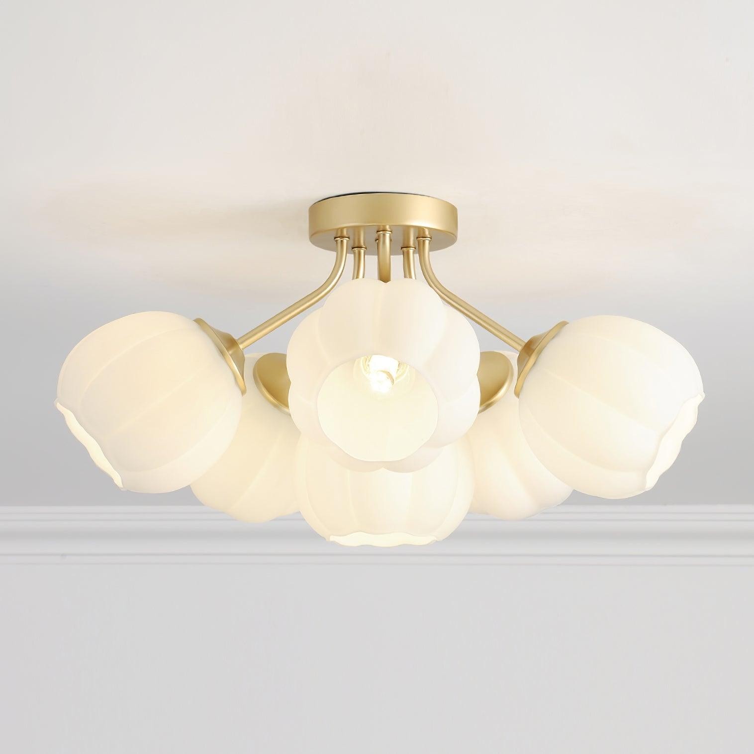 Flower Glass Ceiling Light P044