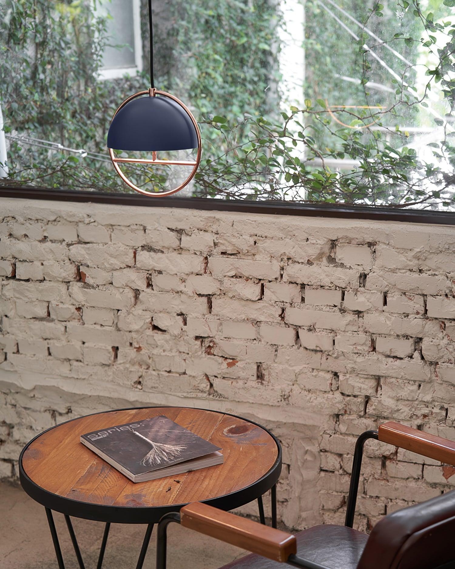 Nordic Hemispherical Ring Metal Pendant Lamp M448
