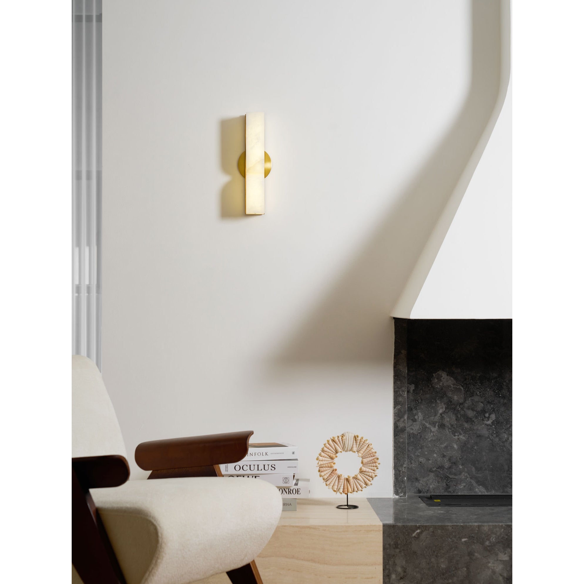 Rectangular Alabaster Wall Lamp T1863