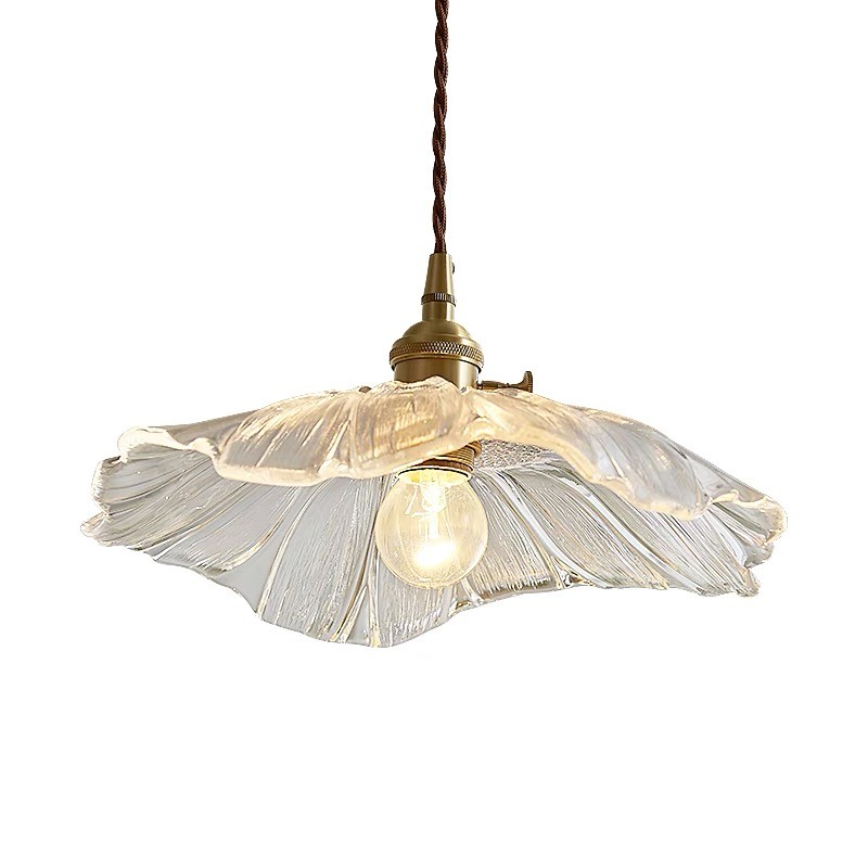 Tiffany Lotus Glass Pendant Light for Living Room S08