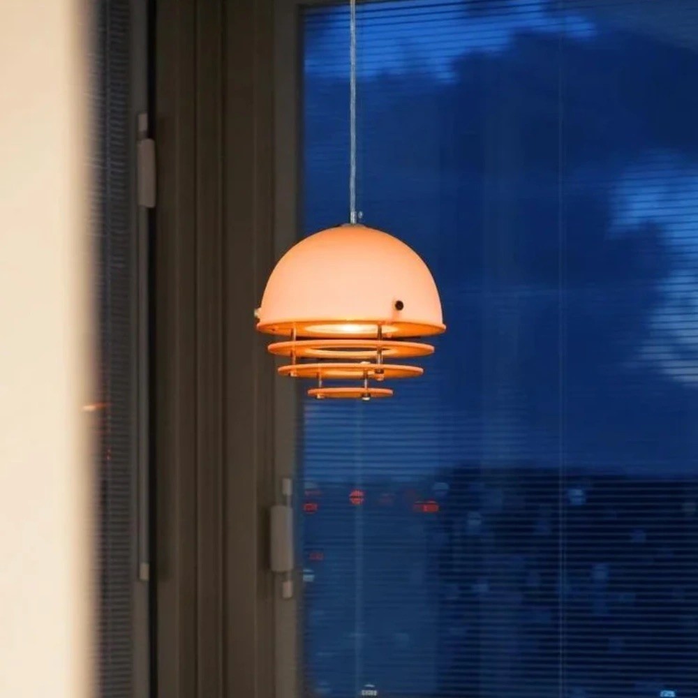 Bauhaus Sunset Pendant Lamp - Warm Ambient Lighting for Living Room S213