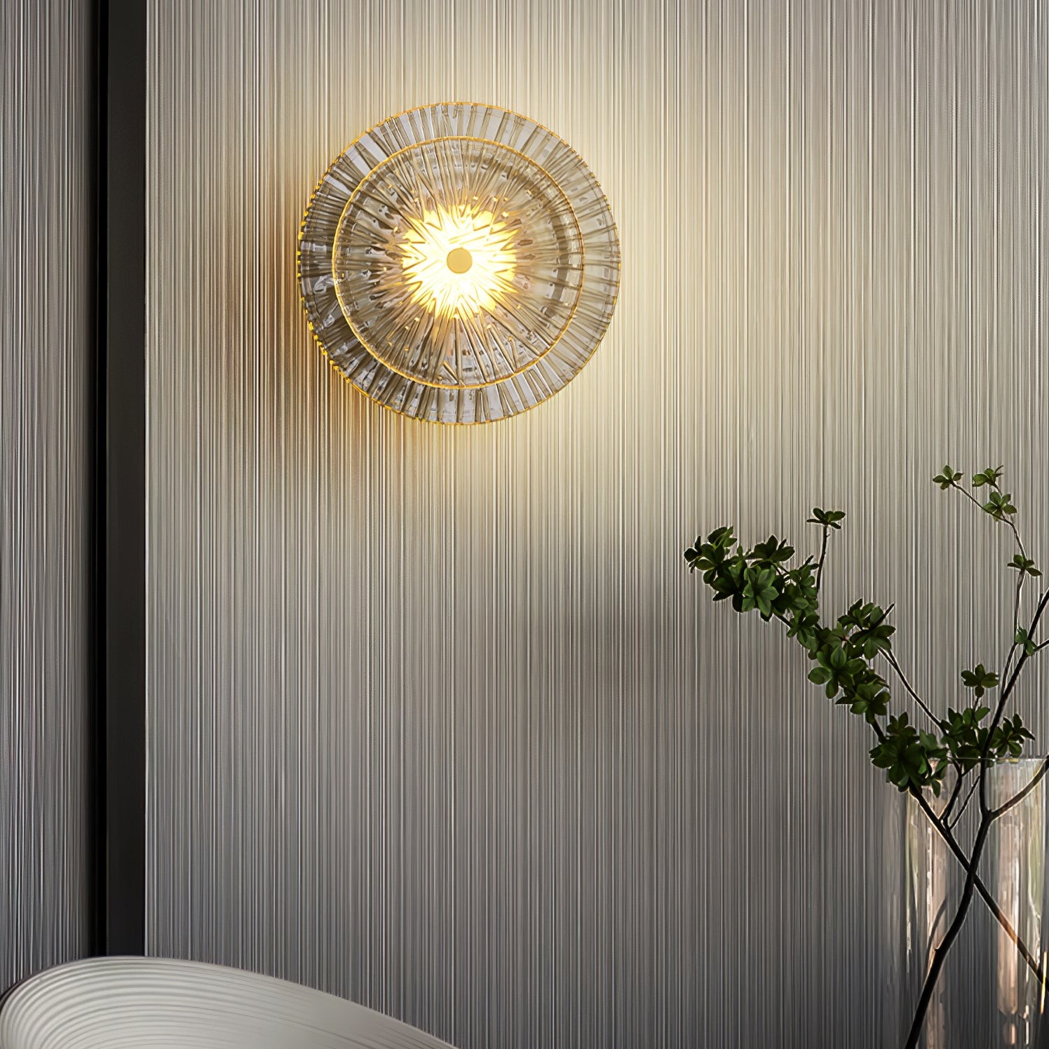 Modern Creative Round Crystal Wall Lamp M14
