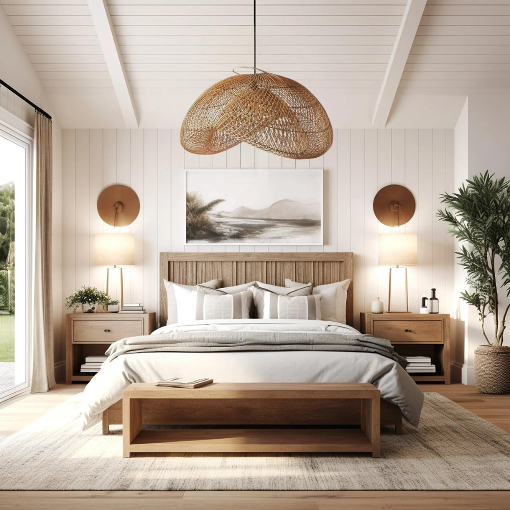 The Alluring Rattan Essence of Wabi-Sabi Pendant Light T2056