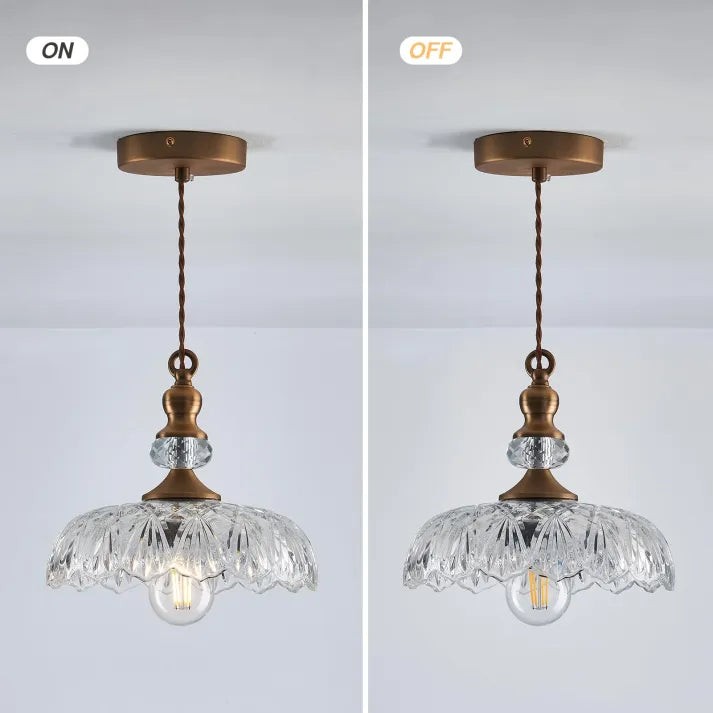 Mid Century Mini Kitchen Island Glass Pendant Light G38