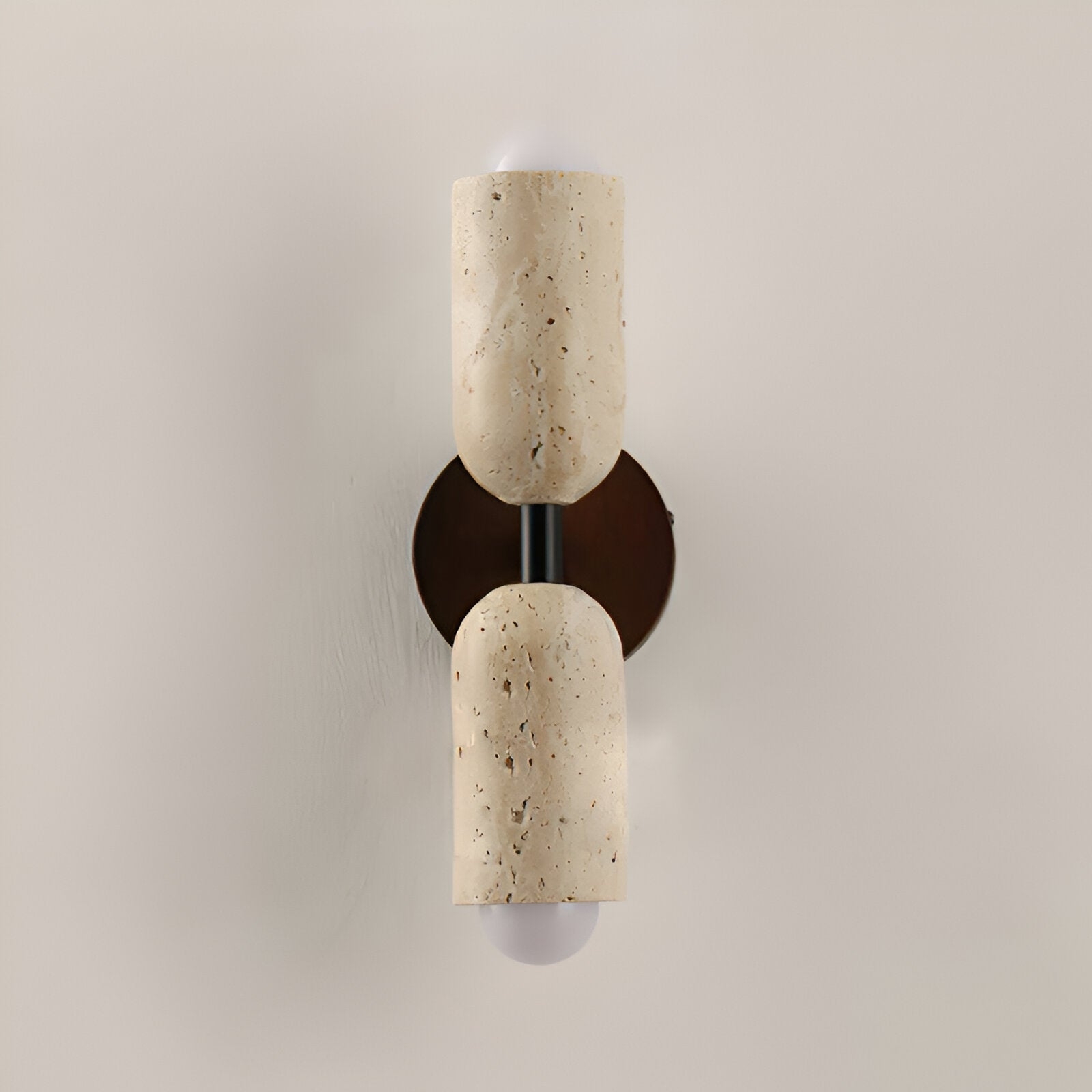 Merrill Travertine and Wood LED Wall Light T2186