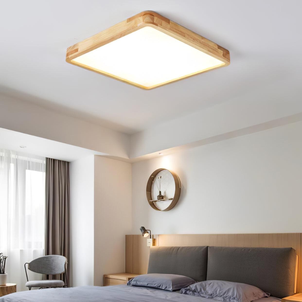 Wooden Geometric Ceiling Light M194