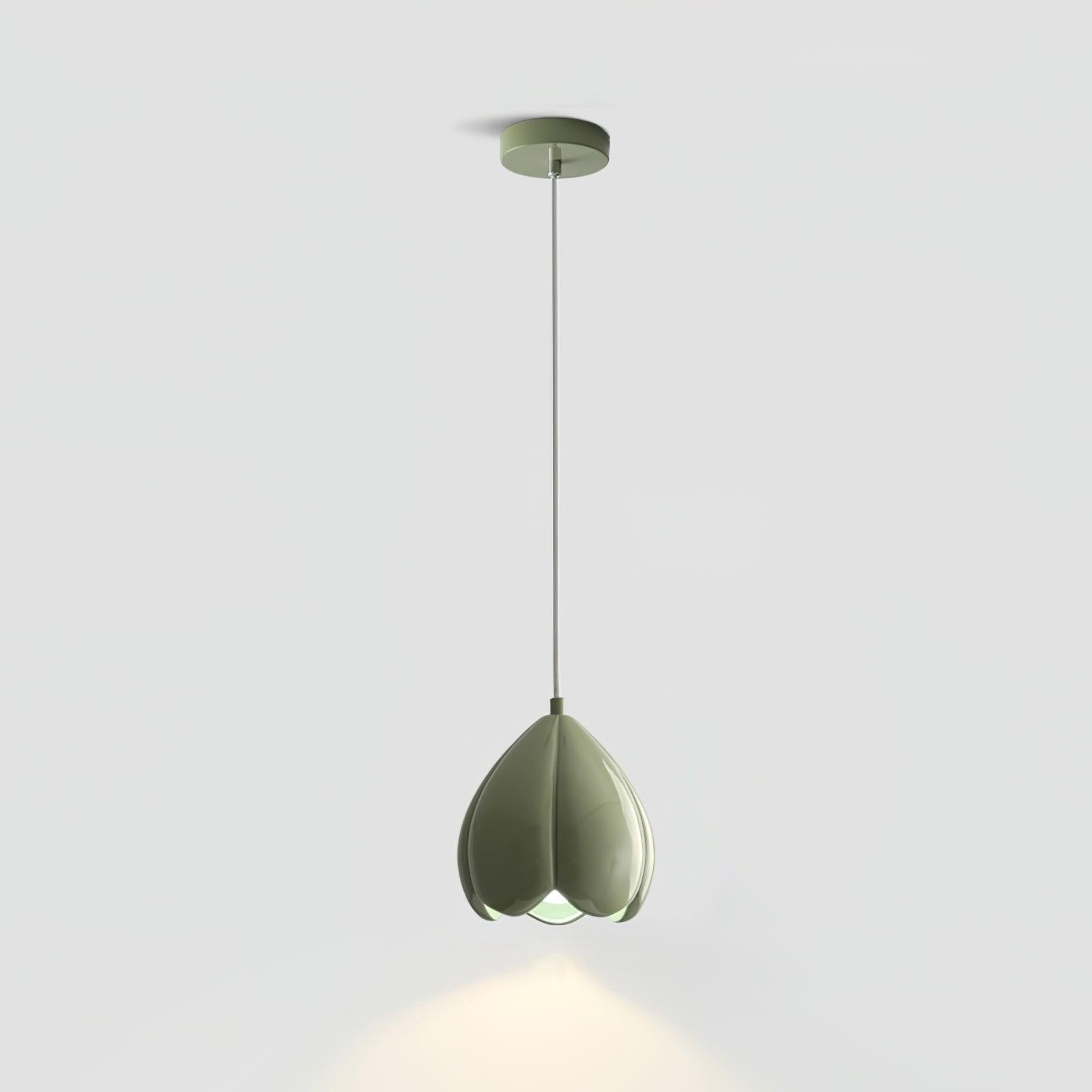 Cream Color Resin Pod Pendant Lamp M369