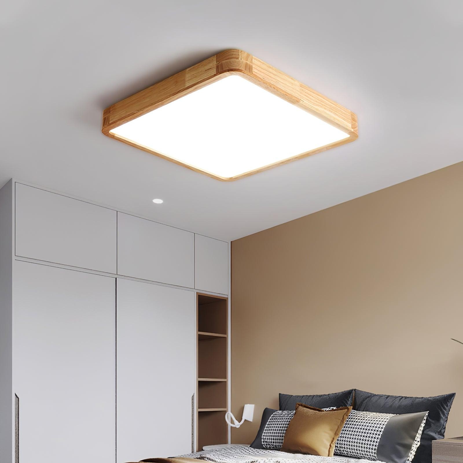 Wooden Geometric Ceiling Light M194