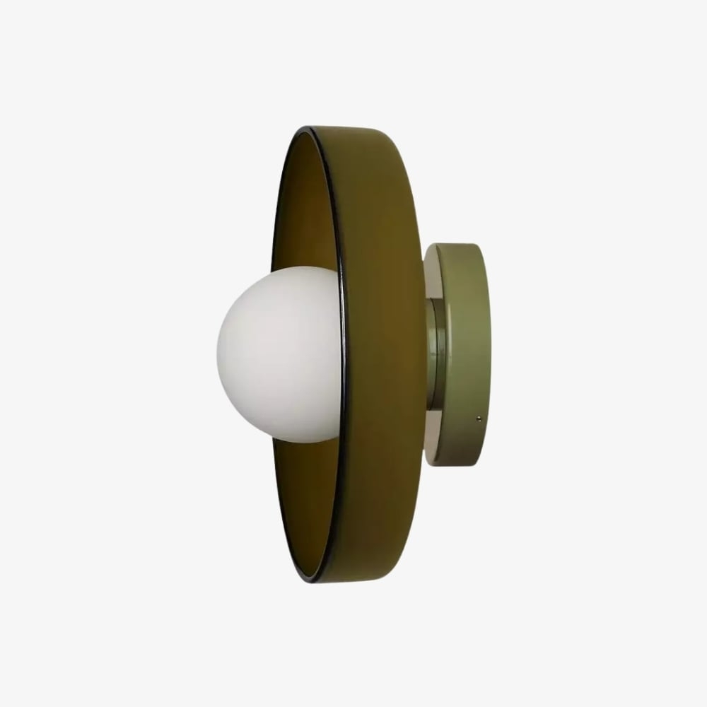 Kalo Blown Glass Disc Orb Flush Mount and Wall Sconce T662