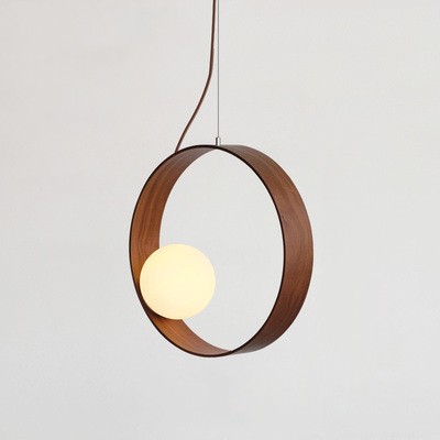 RING Wooden Pendant Light
