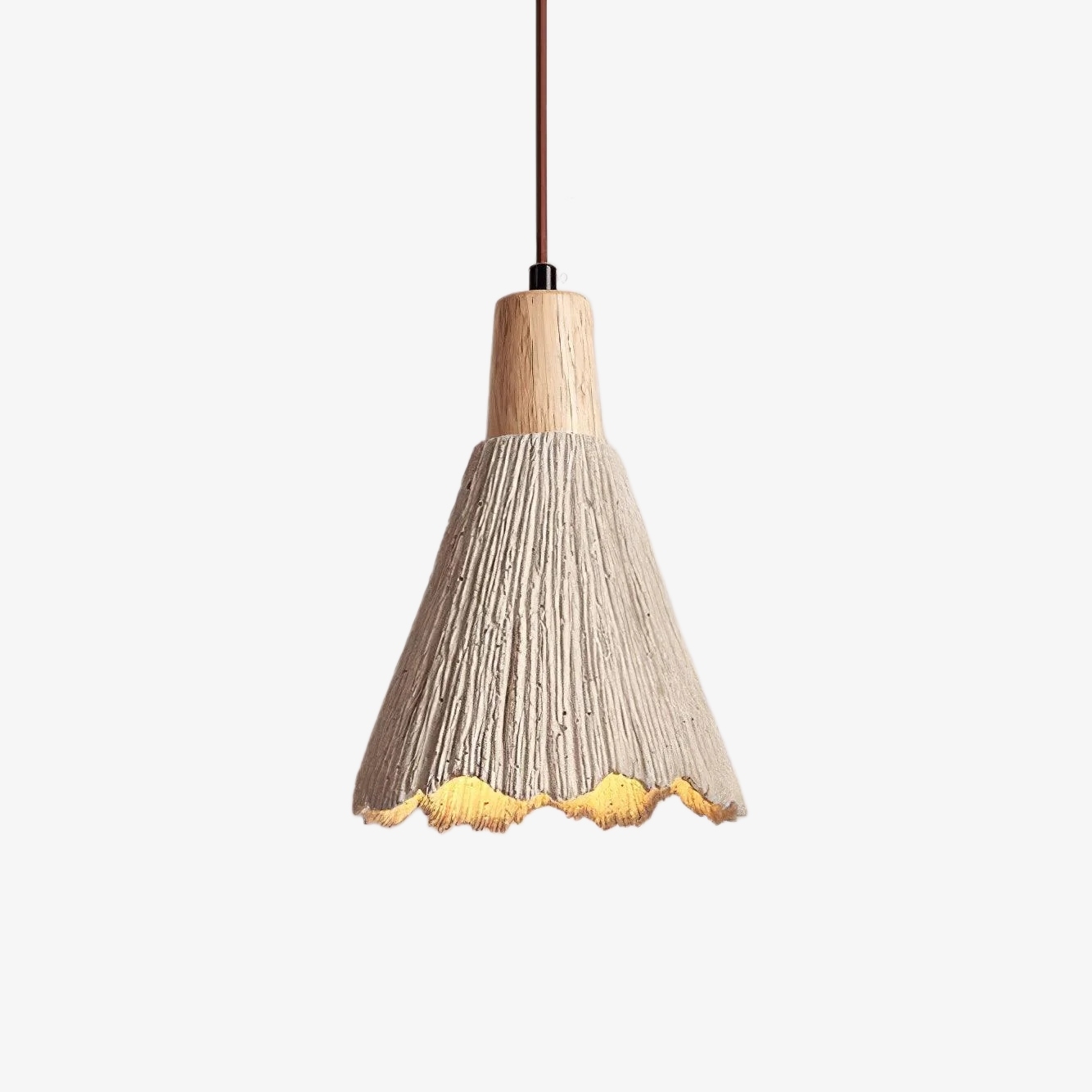 Solaraeon Pleated Pendant Lamp Modern Industrial Hanging Light for Dining and Living Spaces T1132