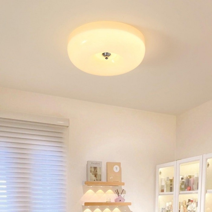Bauhaus Cream Pudding Glass Ceiling Lamp S193