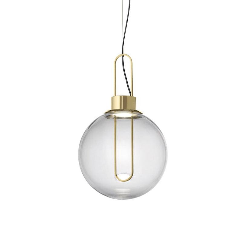 Clear Glass Orb Style Pendant Lamp M524
