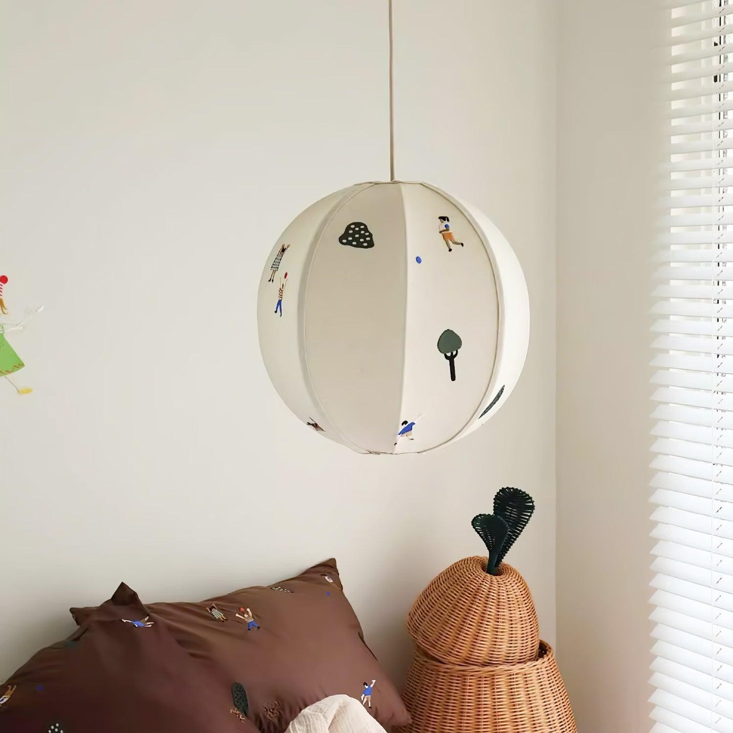 Park Embroidered Textile Pendant Lamp M337
