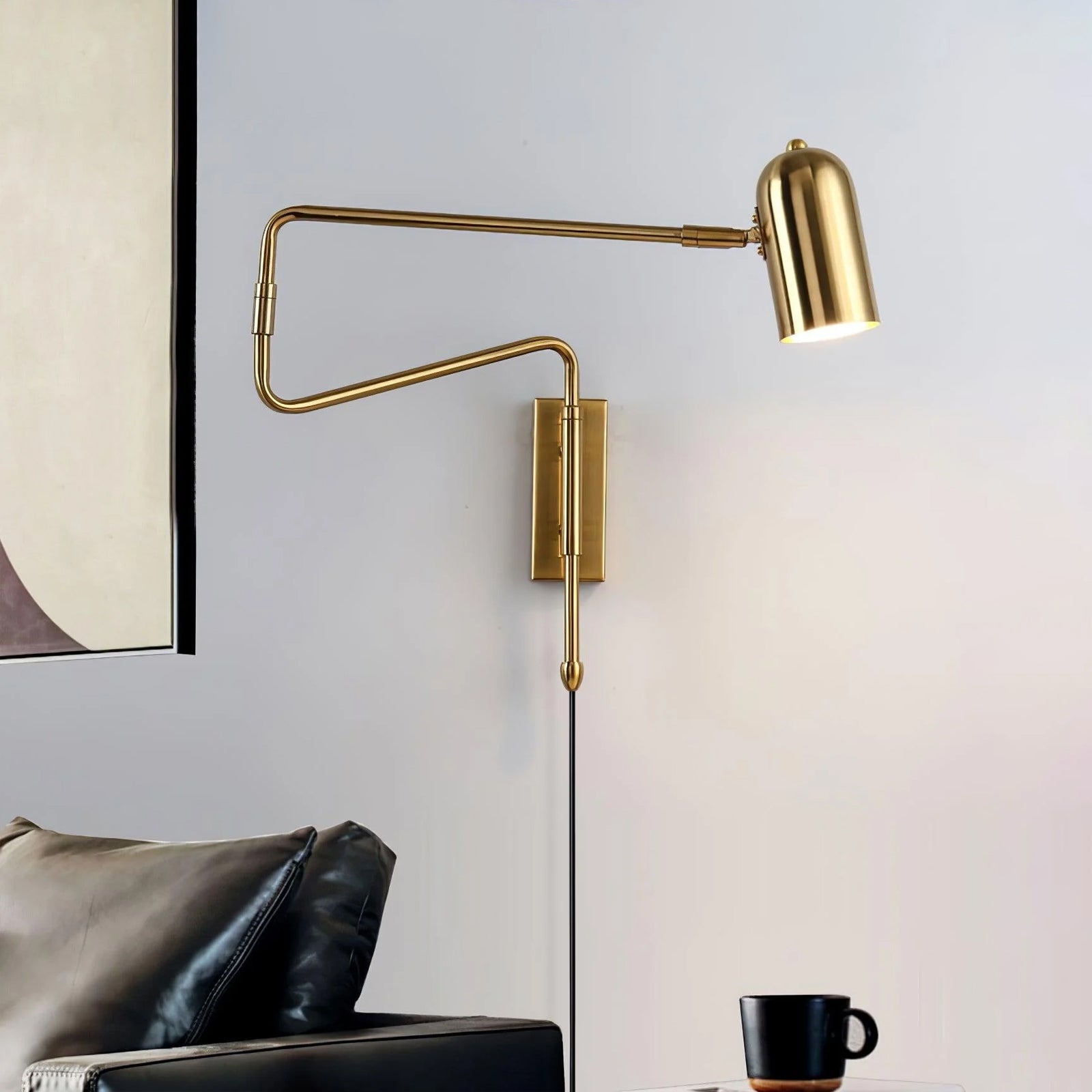 Adjustable Arm Plug In Wall Lamp T1595