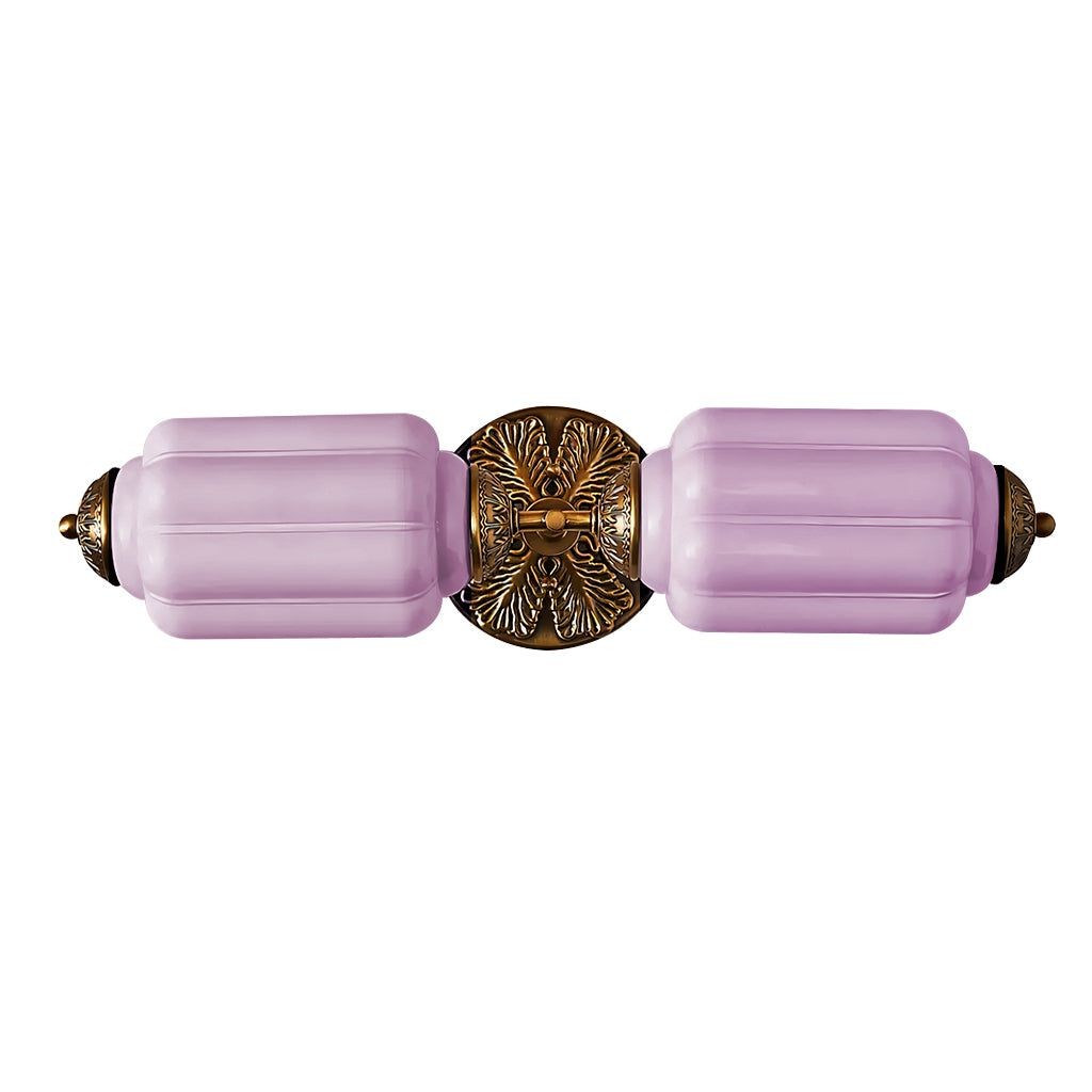 Eloise Vintage Glass Sconce - Brass Wall Light for Living Room and Bedroom G51