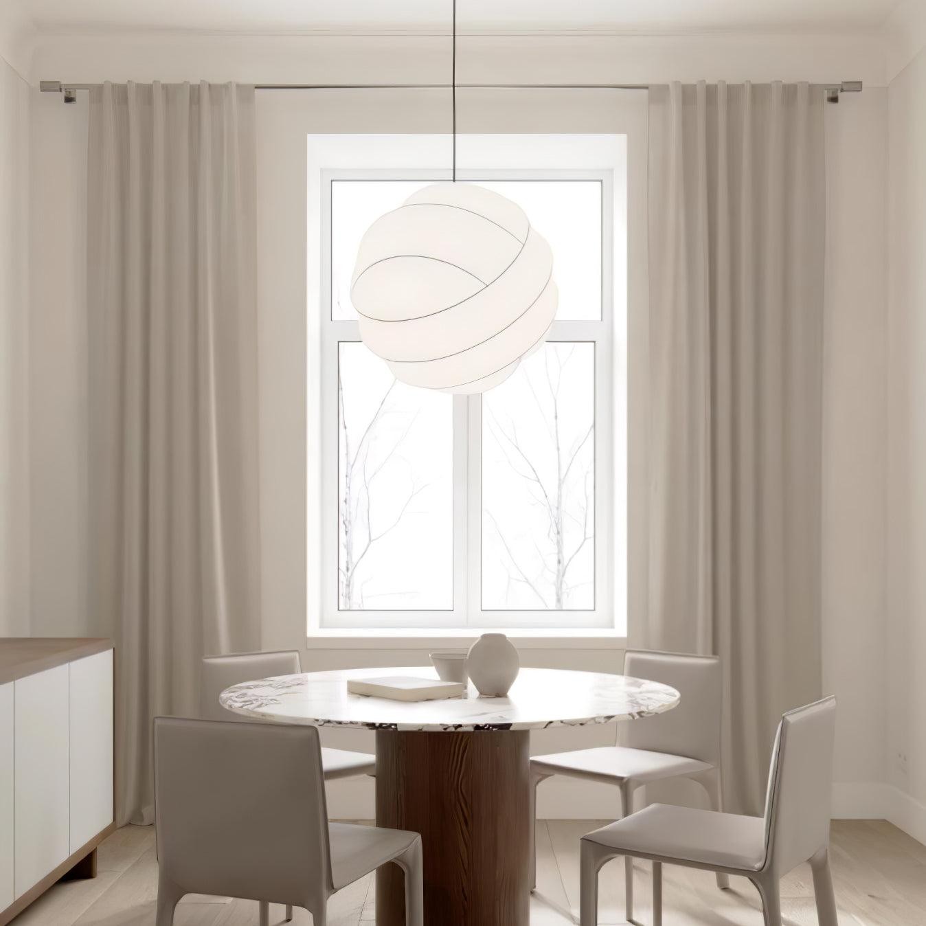 Wabi-Sabi Style Fiber Cocoon Pendant Lamp M400