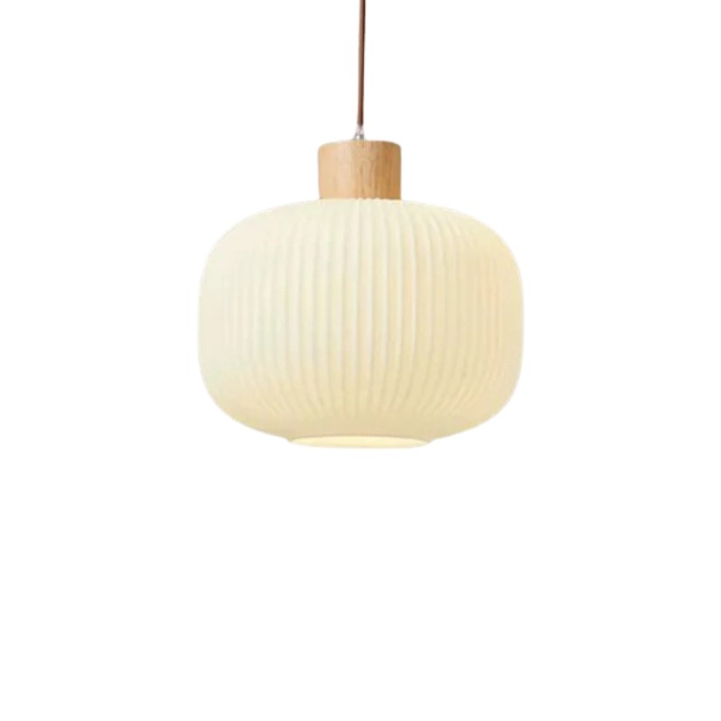 Nordic Ribbed Glass Pendant Light S135
