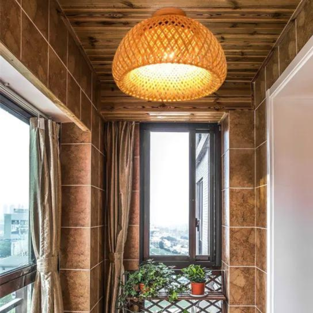 The Luminous Refuge Bamboo Ceiling Light T2093