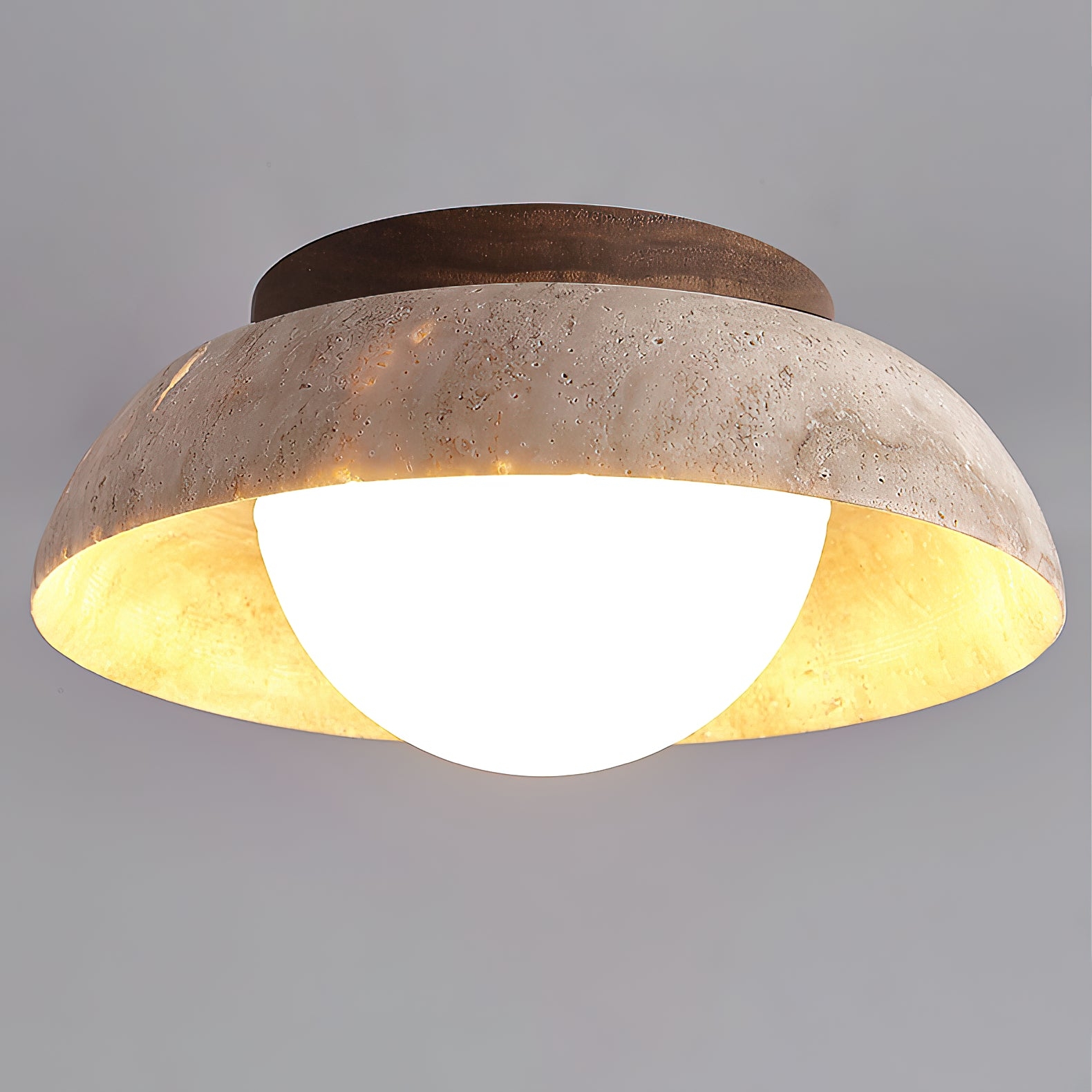 Piedra Travertine Ceiling Lamp T1906