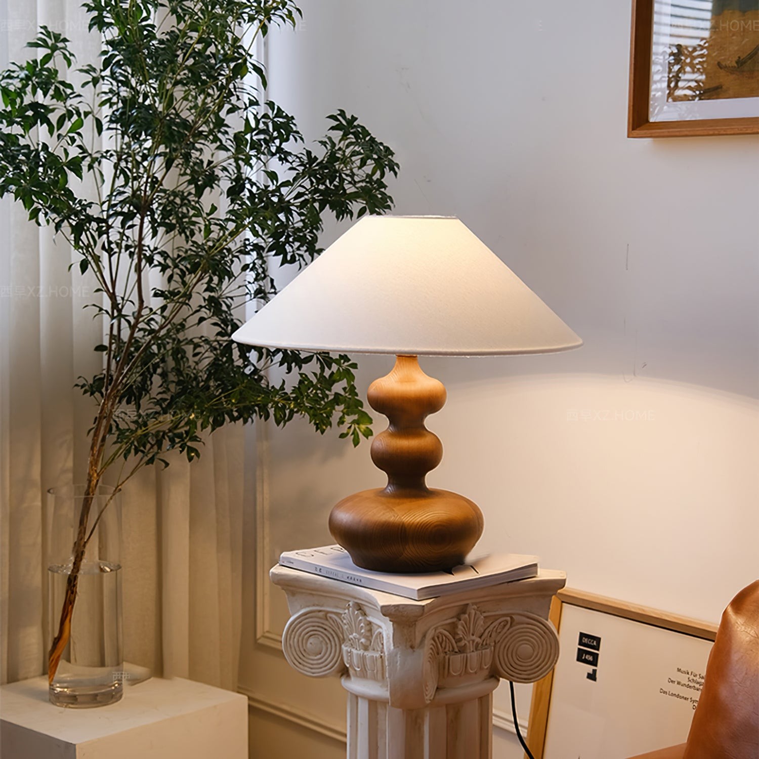 Nordic Retro Solid Wood Table Lamp M61
