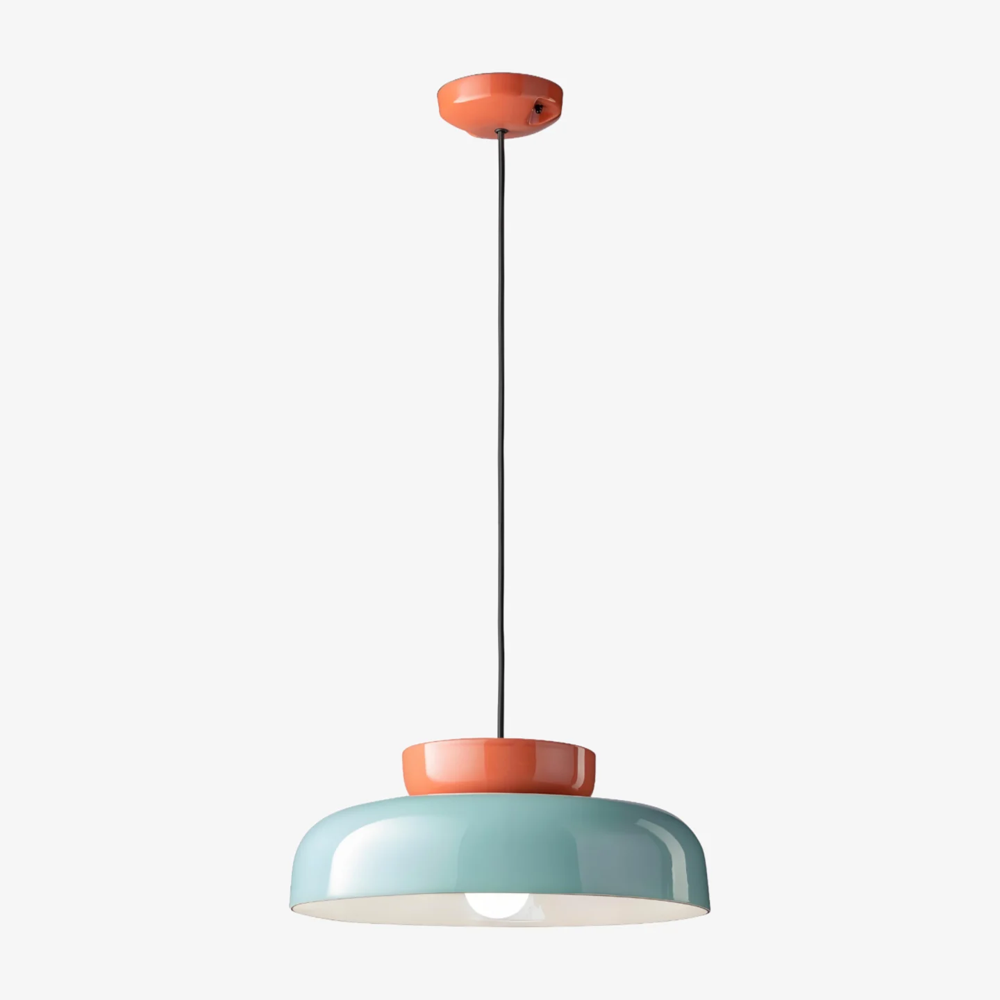 Fiesta Colorful Bowl-Shaped Pendant Light - Modern Ceramic for Dining Room T068