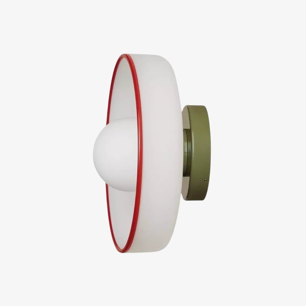 Kalo Blown Glass Disc Orb Flush Mount and Wall Sconce T662