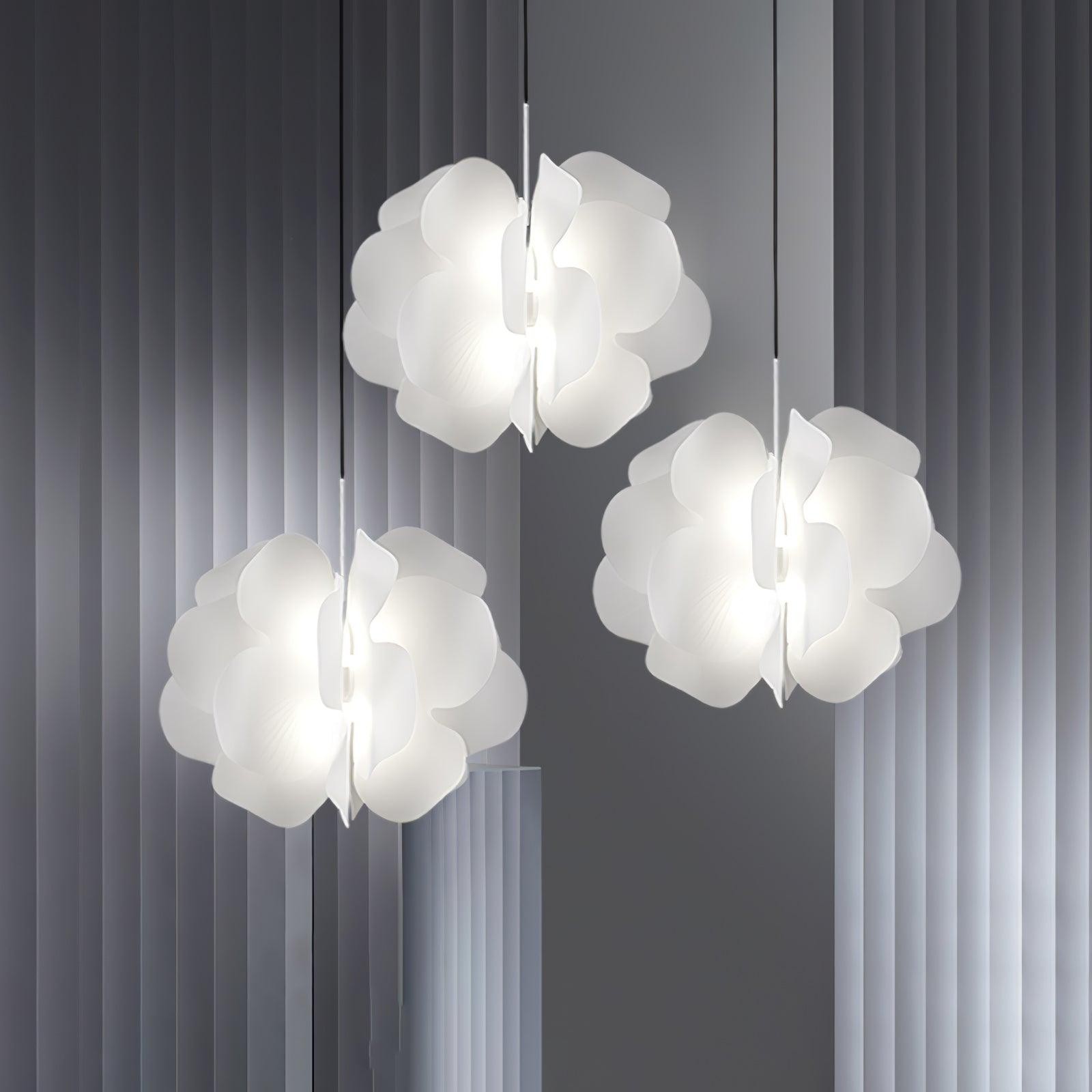 Modern Plastic Flower Design Pendant Lamp M527