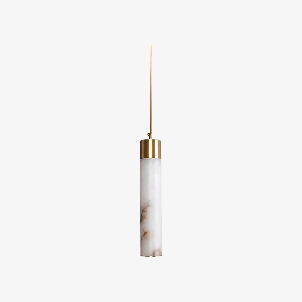 Solaryx Minimal Cylindrical Silhouette Pendant Light - Modern Style Lamp for Kitchen or Dining Room T1135