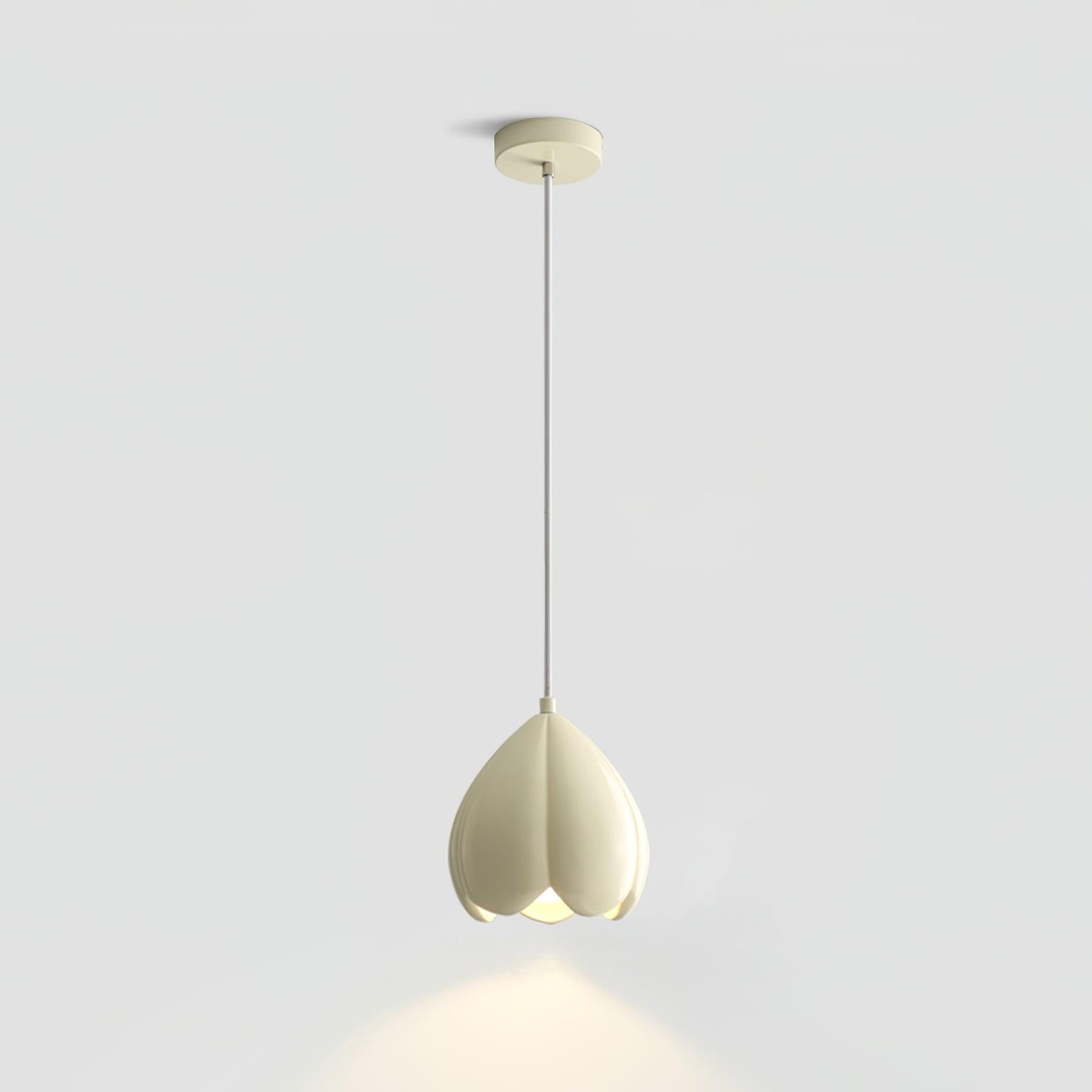 Cream Color Resin Pod Pendant Lamp M369