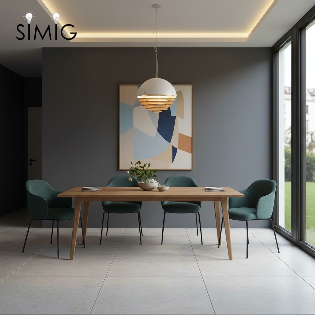 Bauhaus Sunset Pendant Lamp - Warm Ambient Lighting for Living Room S213