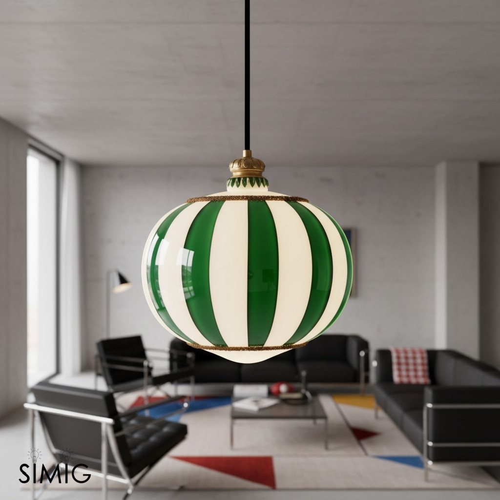 Playful Striped Meira Pendant Lamp for Kitchens & Dining S369