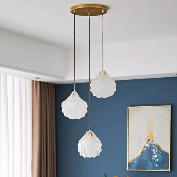 Modern Shell Glass Living Room Lamp S88