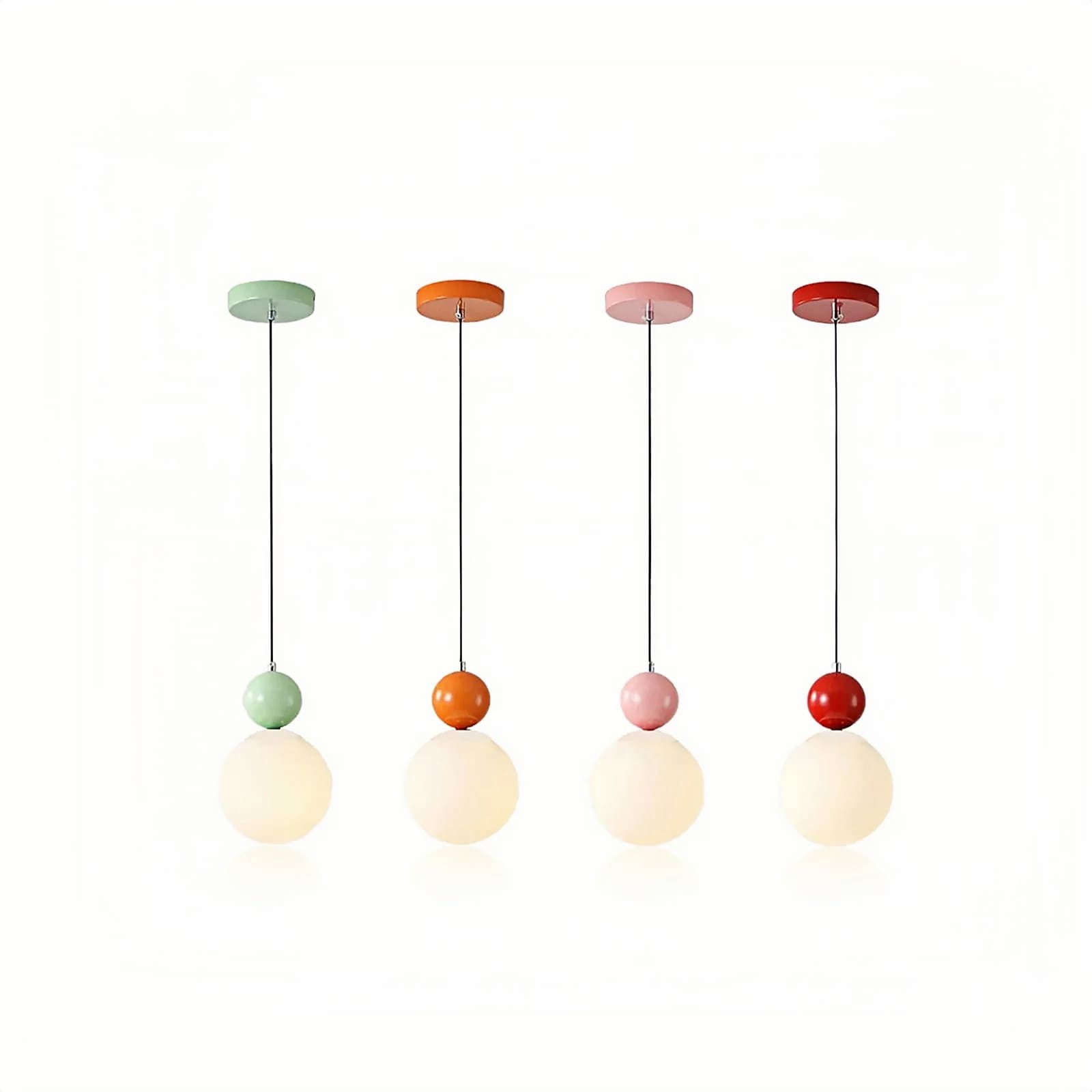 Modern Glass Pendant Light – Minimalist Warm Glow for Dining & Bar S240