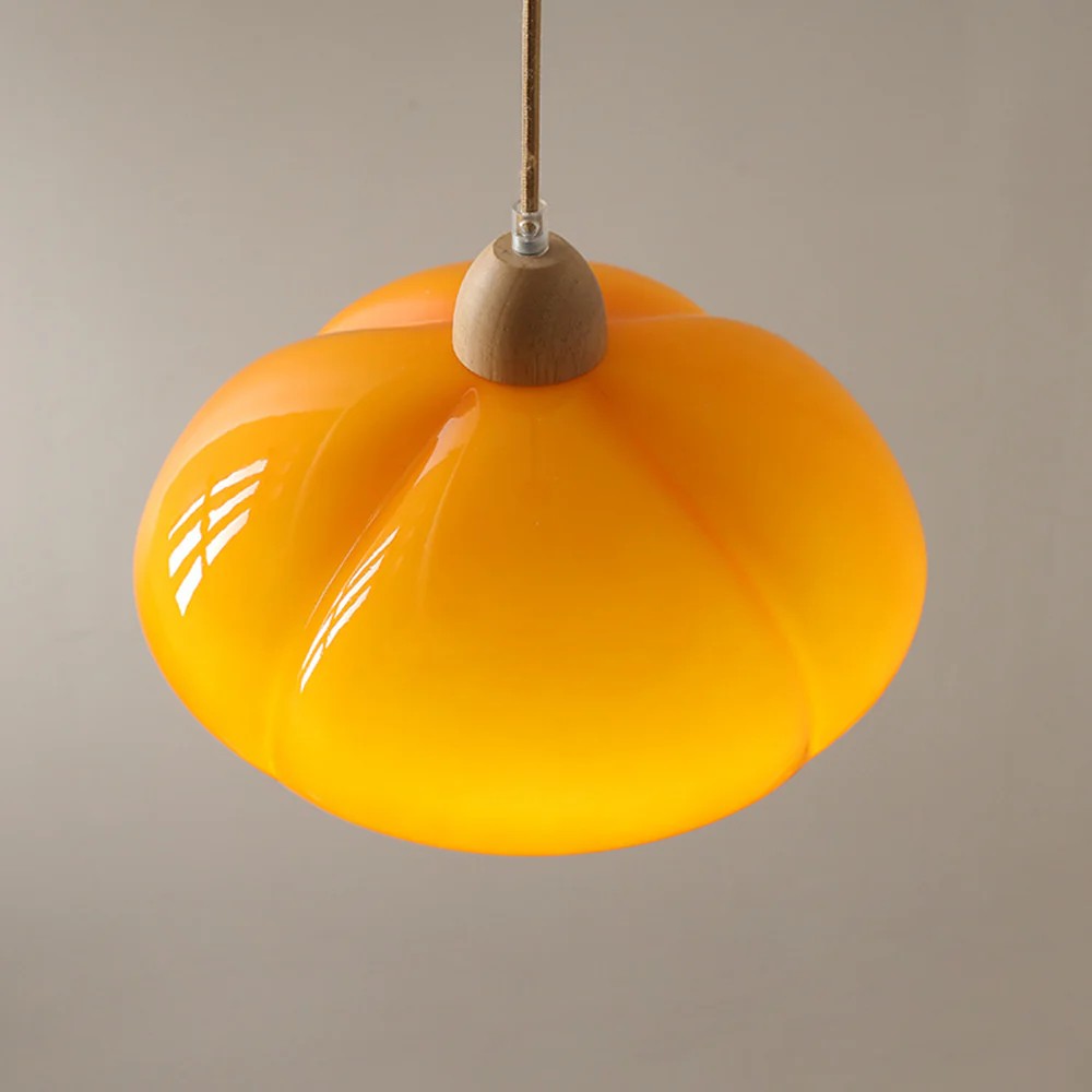 Nordic Retro Pumpkin Glass Pendant Lamp S134