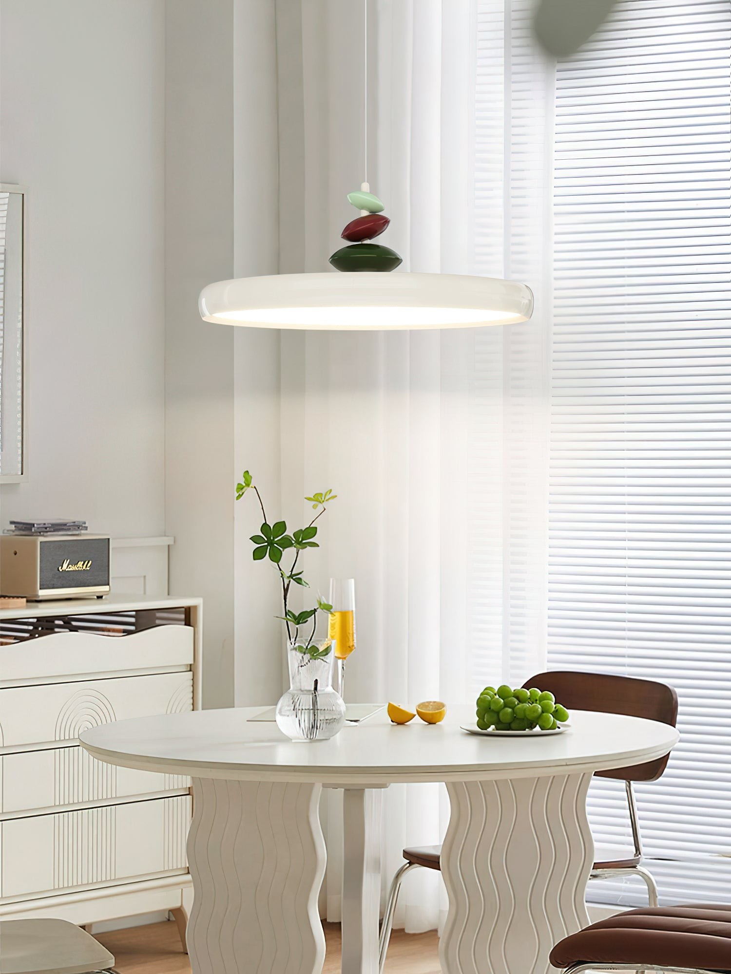 Swing Arm Stone Pendant Light M406