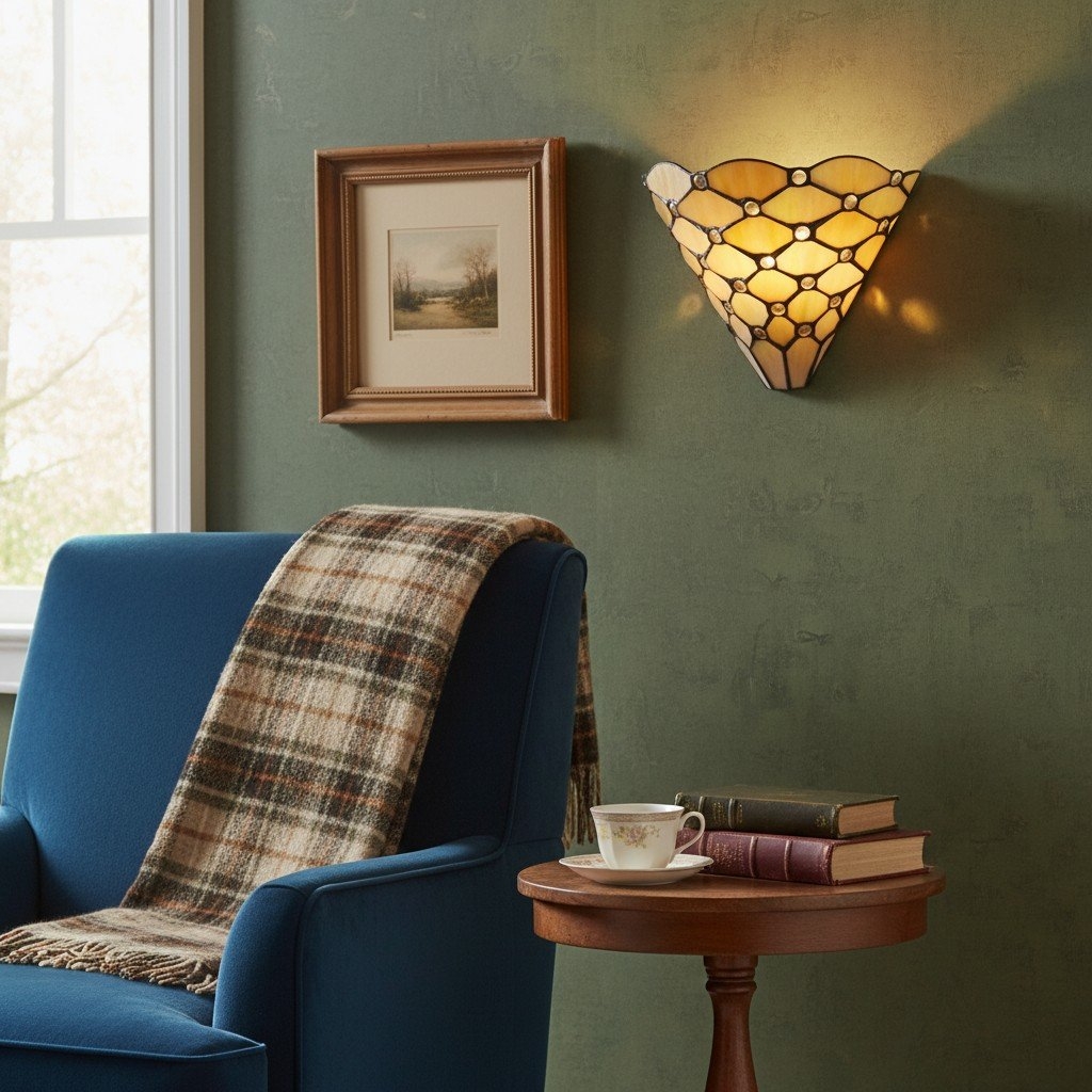 TF Pearl Elegant Glass Wall Light - Wall Sconce for Lounge Bedroom or Hallway T826