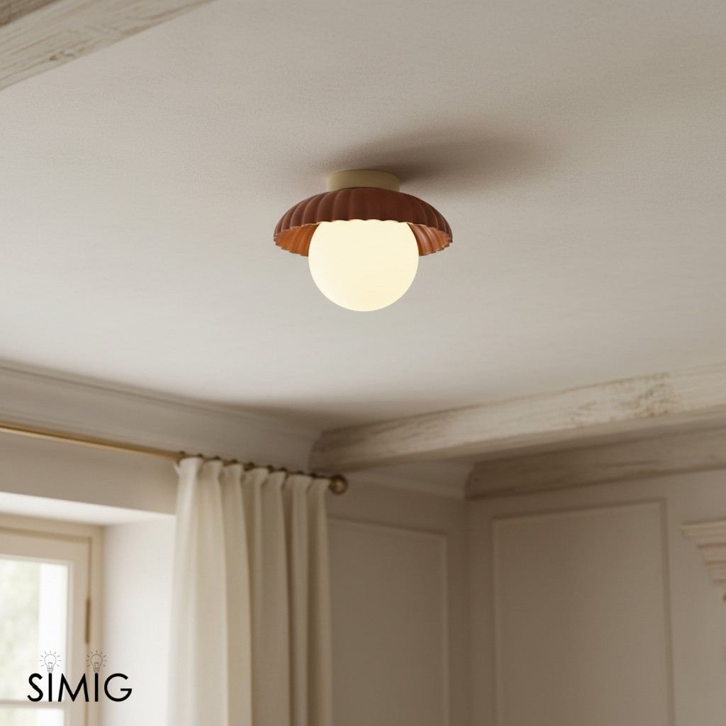 Alien Cream Glass Ceiling Light - Modern Nordic Ceiling Fixture M77