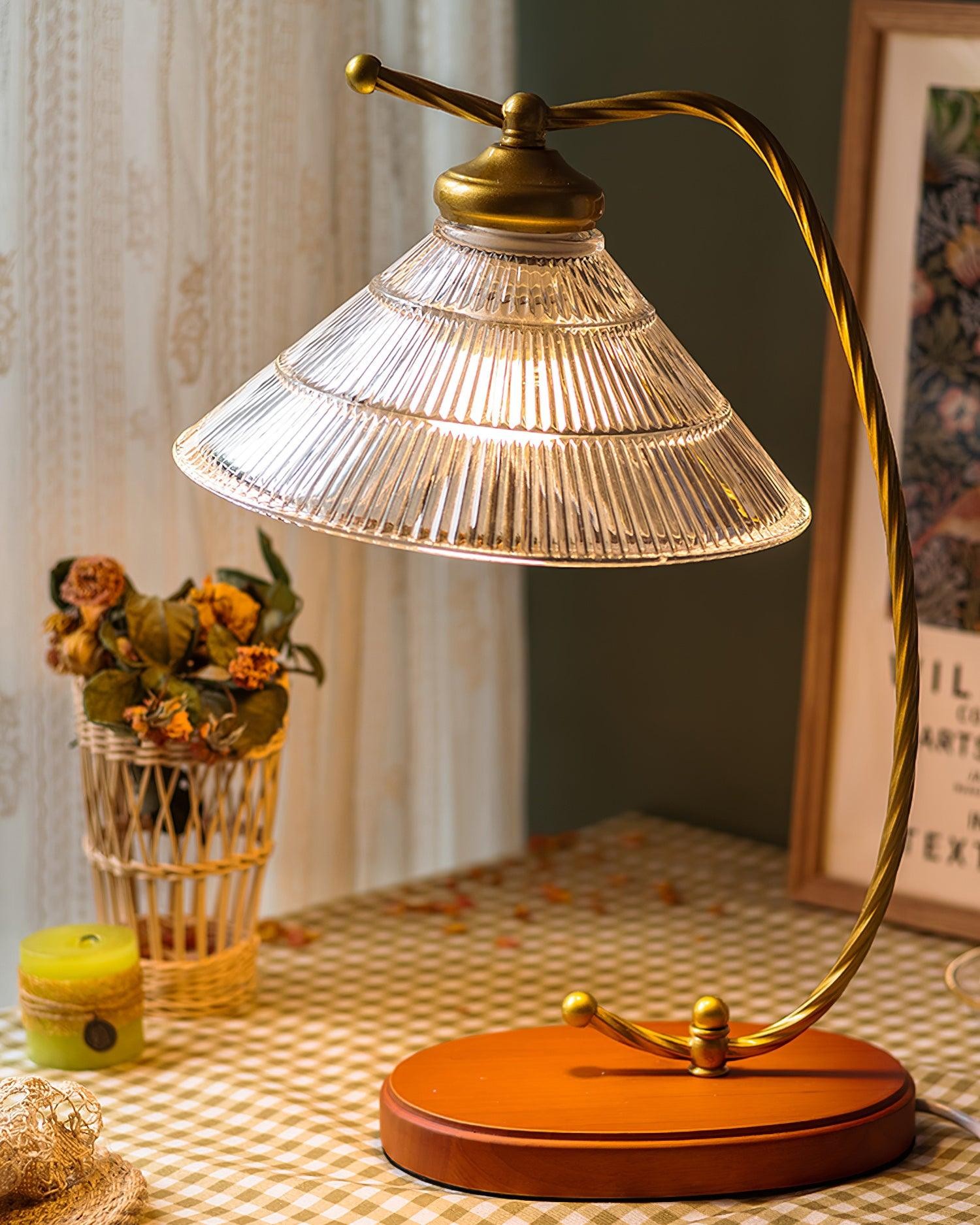 Glass Shade Vintage Reading Lamp M271