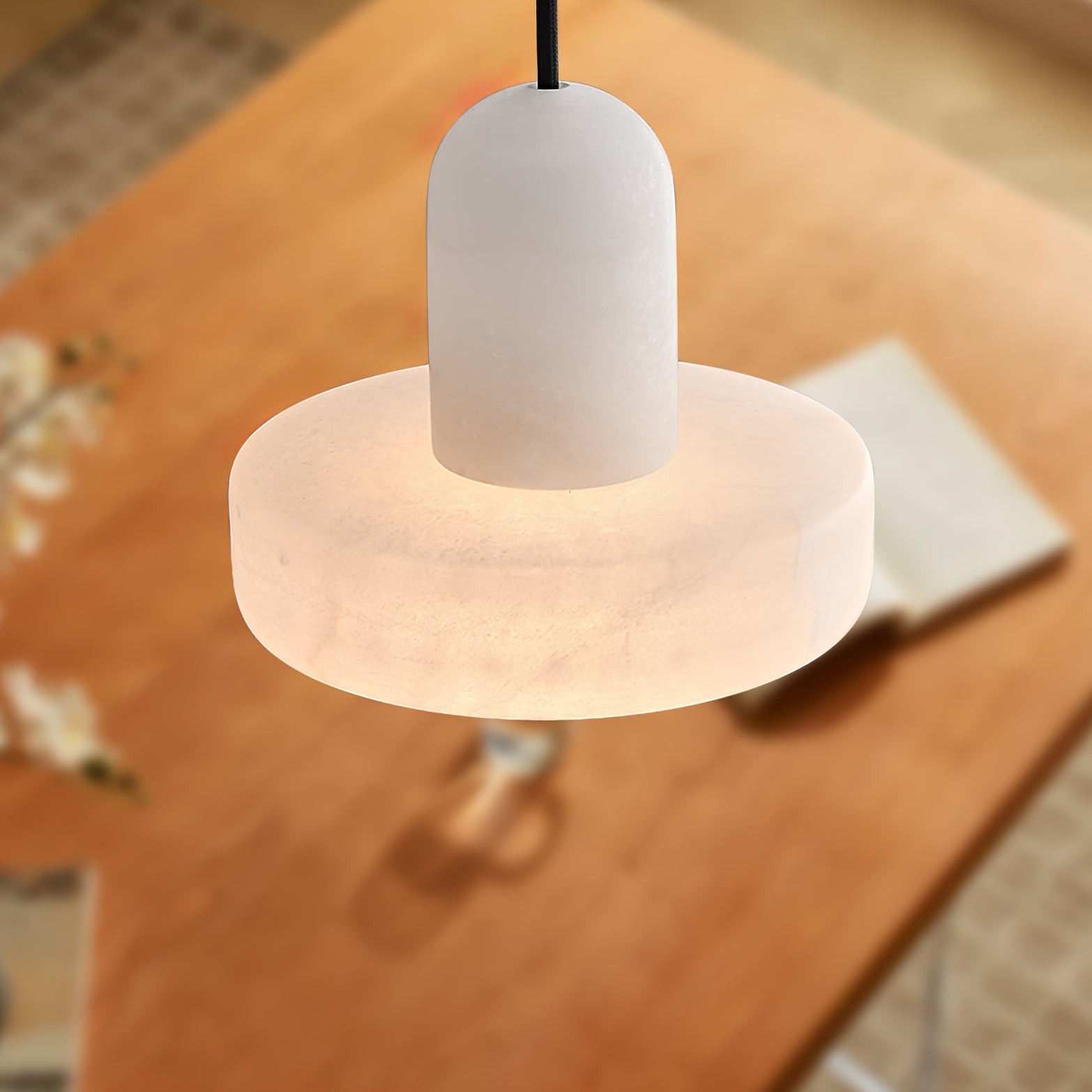 Elegant Creative White Alabaster Pendant Light G10