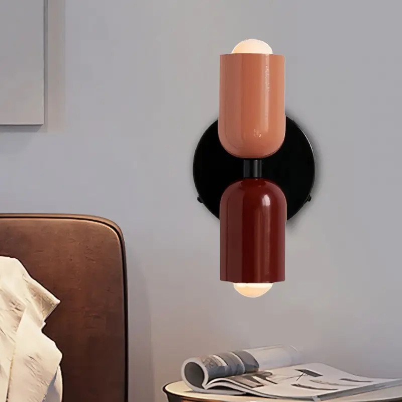Double Head Up Down Wall Sconce - Modern Metal Ambient Light S94