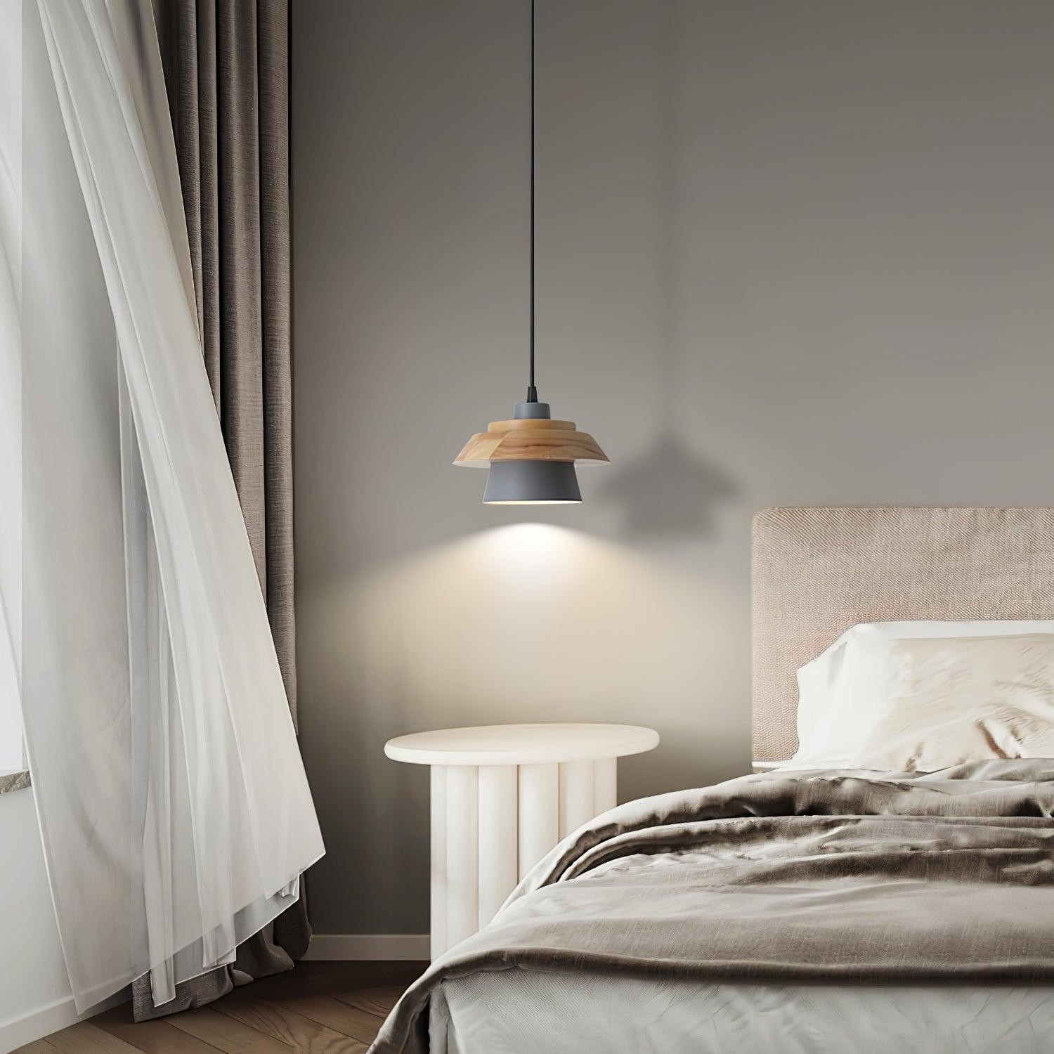 Stone Wood Pendant Lamp M407