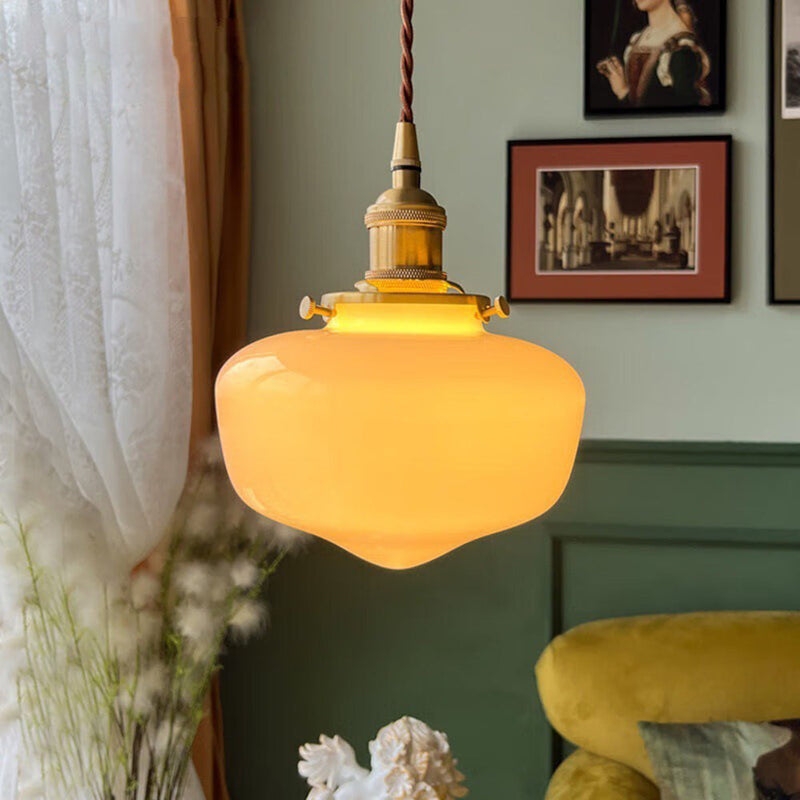 Radiant Lantern Retro Glass Pendant Light T2178