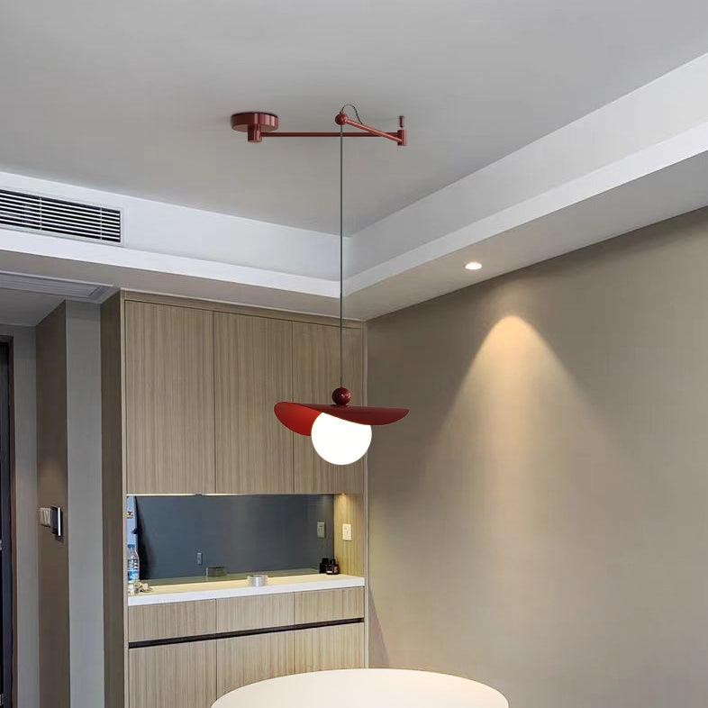 Simple Adjustable Metal Swing Arm Pendant Lamp G13