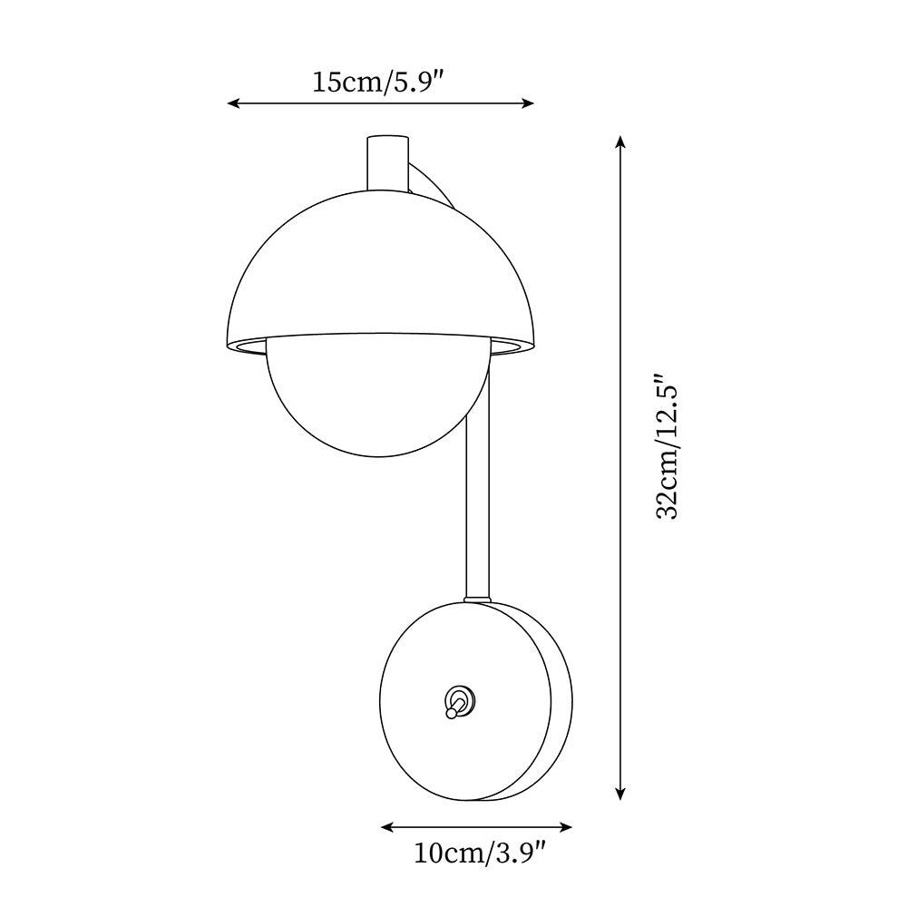 Retro Disc Ball Bedside Wall Lamp M81