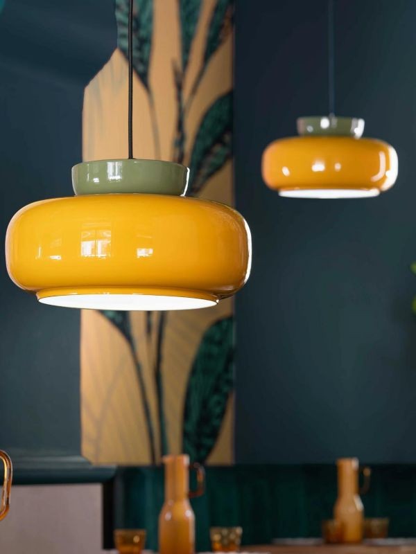 Medieval Bauhaus Disc Orb Maracanã Pendant Light G85