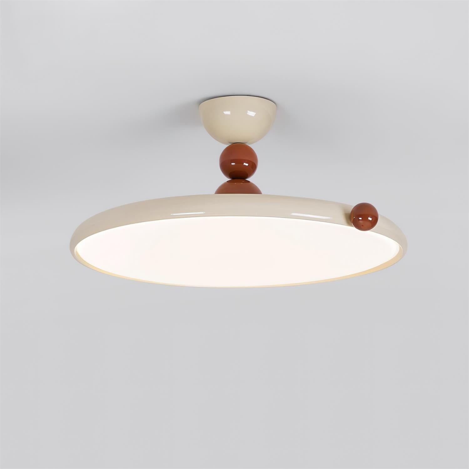 French Style Retro Round Flying Disc Ceiling Lamp M133