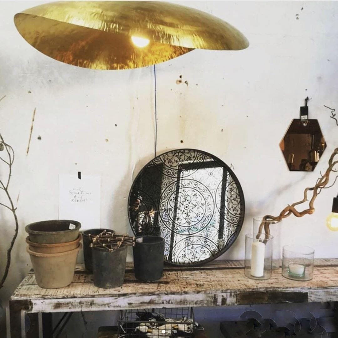 Hammered Brass Suspension Light T114